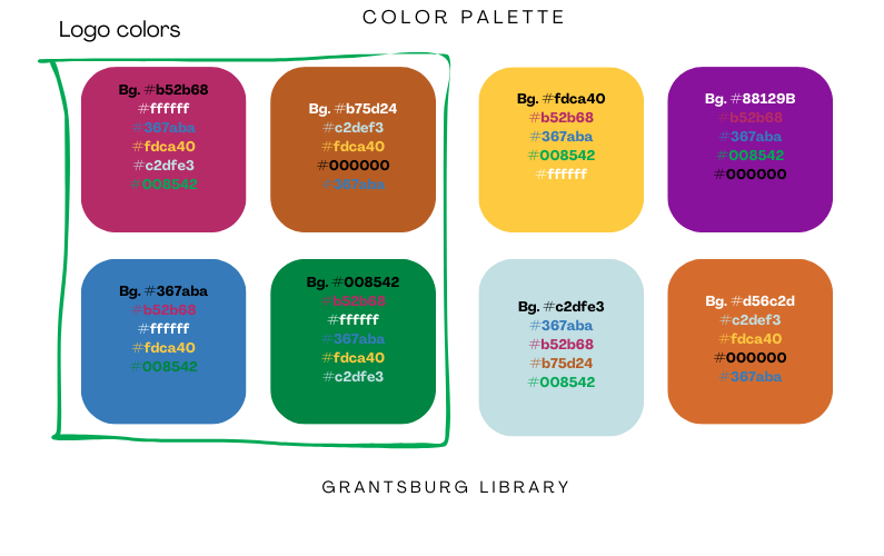 Grantsburg color palette
